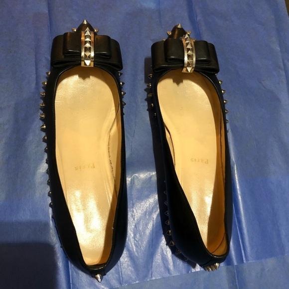 Christian Louboutin Spikeds Flats womens 38 1/2 - Picture 9 of 9